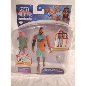 2021 SPACE JAM A NEW LEGACY 5" Lebron James With Acme Rocket Pack 4000 NIB